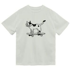 White Skater Cat Tee